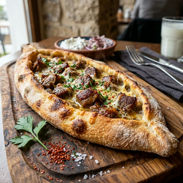 Kavurmalı Pide